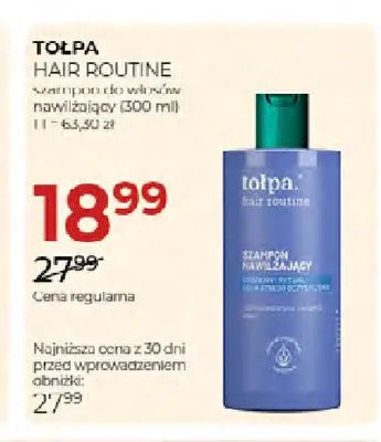 Szampon do włosów nawilżający Hair Routine Tołpa promocja w Drogerie Jawa