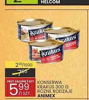 Konserwa Mielonka Turystyczna Krakus promocja w Wafelek