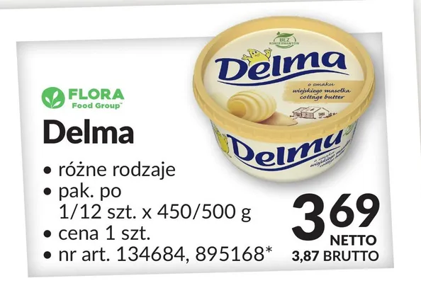 Margaryna Delma różne rodzaje promocja w Makro