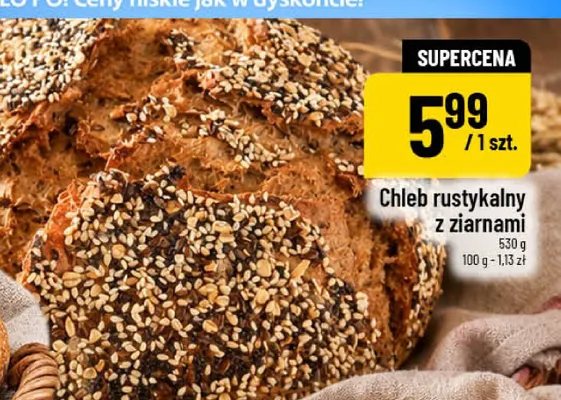 Chleb rustykalny z ziarnami promocja w POLOmarket