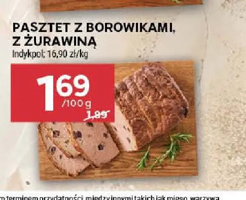 Pasztet z borowikami Indykpol promocja w Stokrotka