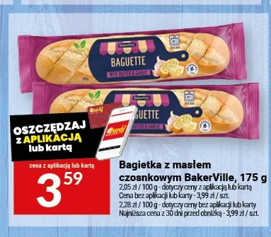 Bagietka z masłem czosnkowym BakerVille promocja w Twój Market