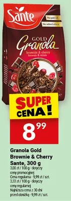 Granola Gold Brownie & Cherry Sante promocja w Twój Market