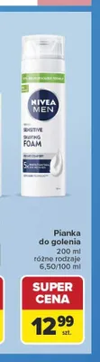 Pianka do golenia Nivea Men promocja w Carrefour