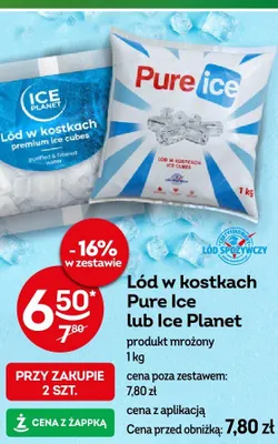 Lód w kostkach Ice Planet promocja w Żabka