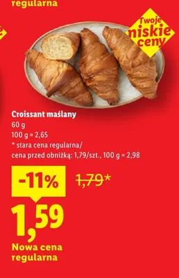 Croissant maślany promocja w Lidl