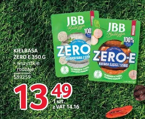 Kiełbasa śląska z szynki Zero E JBB Bałdyga promocja w Selgros