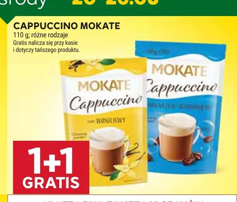 Kawa rozpuszczalna Cappuccino Mokate z magnezem promocja w Stokrotka