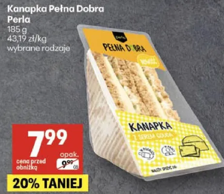 Kanapka Pełna Dobra Perla promocja w Delikatesy Centrum