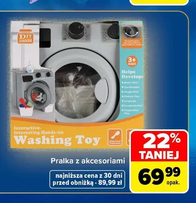 Pralka z akcesoriami promocja w Carrefour