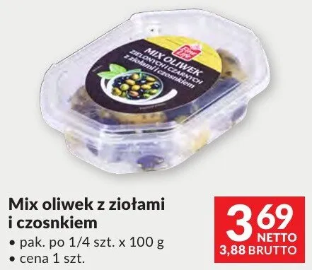 Mix oliwek z ziołami i czosnkiem Fine Life promocja w Makro