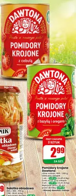 Pomidory krojone z cebulą promocja w Dino