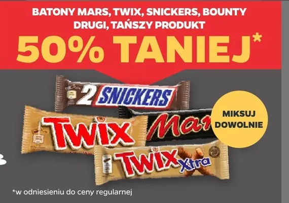 Baton Snickers x 2 promocja w Netto