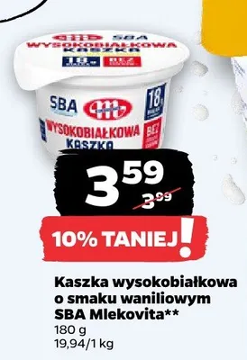 Kaszka wysokobiałkowa o smaku waniliowym promocja w Netto
