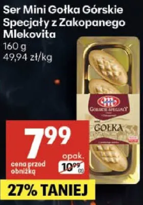 Ser Mini Gołka Górskie Specjały z Zakopanego Mlekovita promocja w Delikatesy Centrum