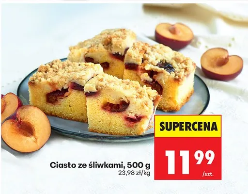 Ciasto ze śliwkami promocja w Biedronka