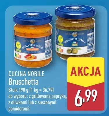 Bruschetta z grillowaną papryką  promocja w Aldi