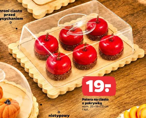 Patera na ciasto z pokrywką promocja w Netto