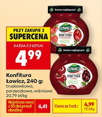 Konfitura truskawkowa promocja w Biedronka