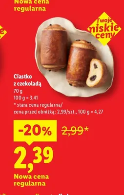 Ciastko z czekoladą promocja w Lidl
