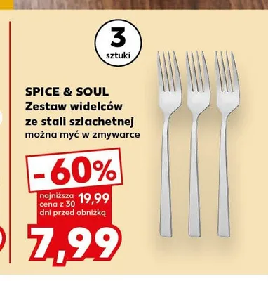 Zestaw widelców ze stali szlachetnej Spice & Soul promocja w Kaufland