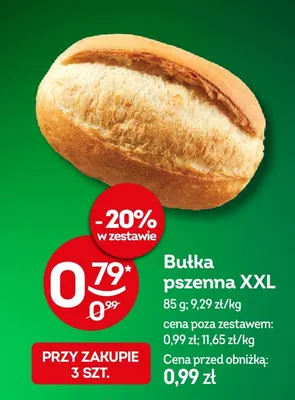 Bułka pszenna XXL promocja w Żabka