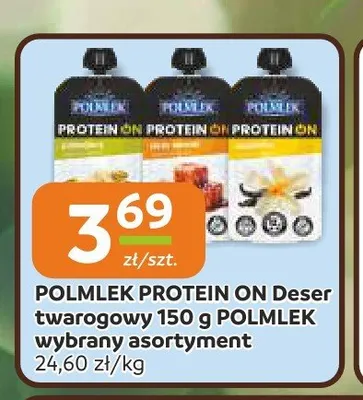 Deser twarogowy Polmlek Protein On promocja w Społem Częstochowa