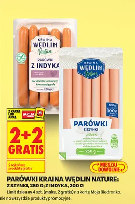 Parówki z indyka promocja w Biedronka