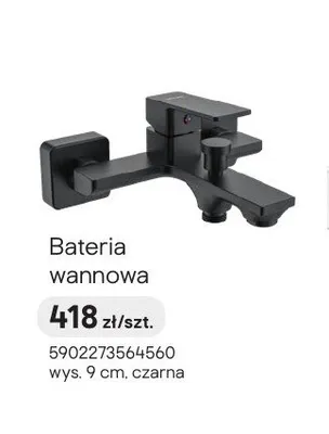 Bateria wannowa Valvex czarna promocja w Castorama