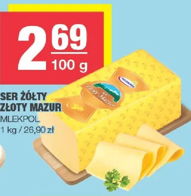 Ser żółty Złoty Mazur promocja w SPAR