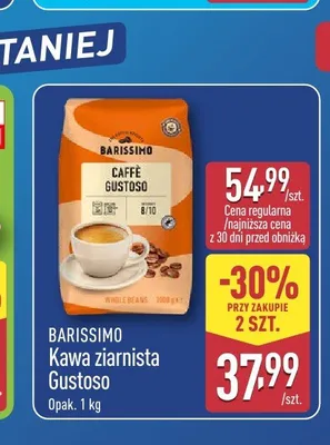 Kawa ziarnista Gustoso Barissimo promocja w Aldi