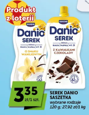Serek Danio z kawałkami czekolady promocja w Groszek