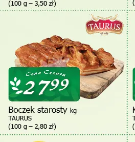 Boczek starosty Taurus promocja w CEZAR Delikatesy