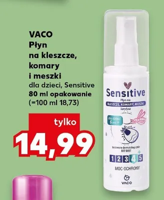 Płyn na kleszcze, komary i meszki dla dzieci, Sensitive promocja w Kaufland