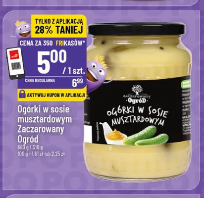 Ogórki w sosie musztardowym Zaczarowany Ogród promocja w POLOmarket