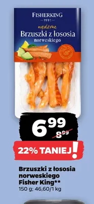 Brzuszki z łososia norweskiego Fisher King promocja w Netto