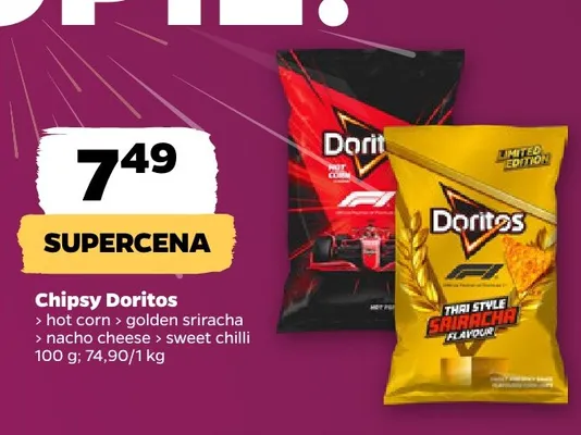 Chipsy Doritos hot corn promocja w Netto