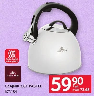 CZAJNIK 2.8 L PASTEL promocja w Selgros