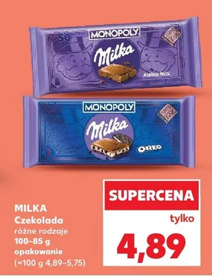 Czekolada Oreo Milka Monopoly promocja w Kaufland
