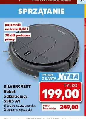 Robot odkurzający Silvercrest SSRS A1 promocja w Kaufland