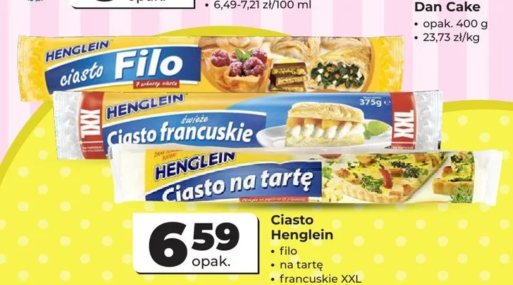 Ciasto filo Henglein promocja w Odido