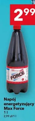 Napój energetyzujący Max Force promocja w LEWIATAN