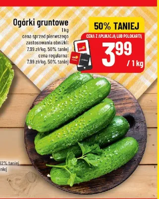Ogórki gruntowe promocja w POLOmarket