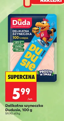 Delikatna szyneczka Dudusie Duda promocja w Biedronka