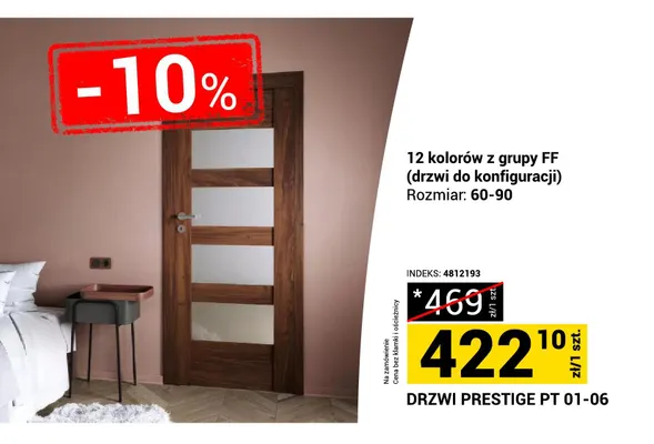 Drzwi Prestige Pt 01-06 promocja w Merkury Market