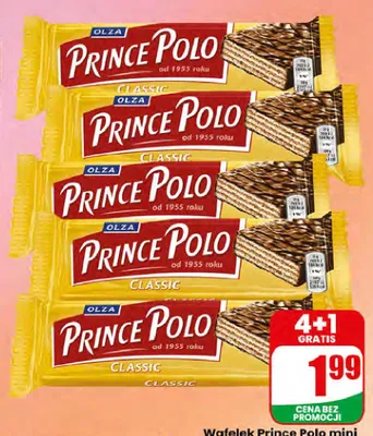 Wafelek Prince Polo Classic mini promocja w Dino