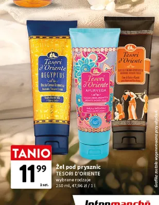 Żel pod prysznic Tesori d'Oriente Ayurveda promocja w Intermarche