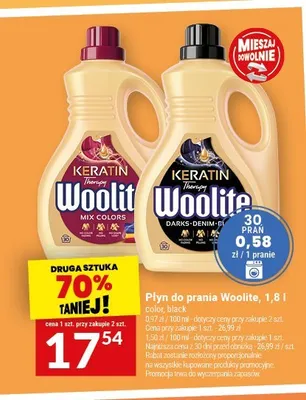 Płyn do prania Woolite Black promocja w Twój Market