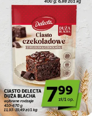 Ciasto Delecta Duża Blacha promocja w Groszek