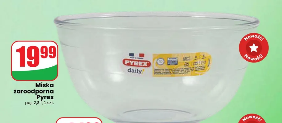 Miska żaroodporna Pyrex 2,3 l promocja w Dino